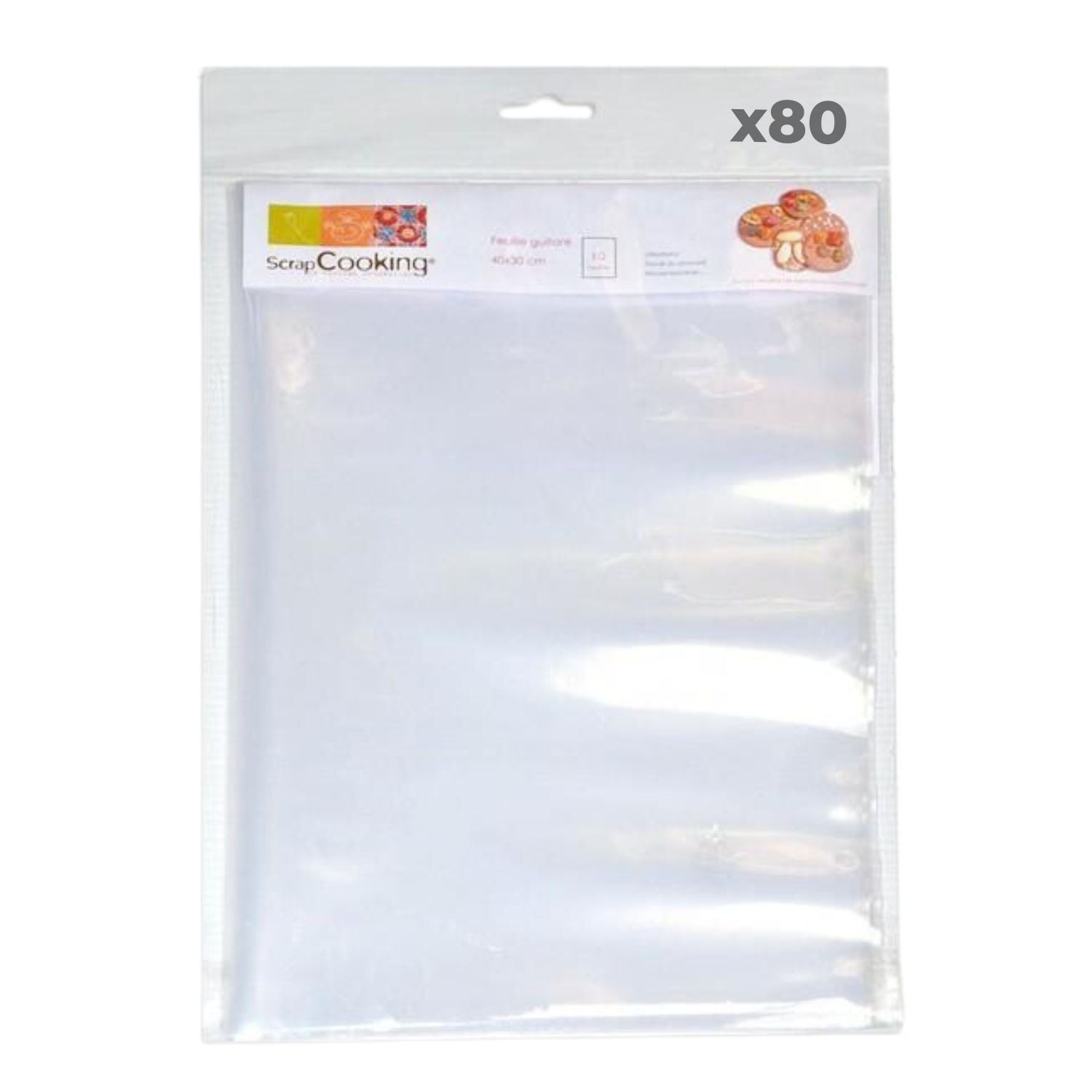 80 feuilles guitare A4 pour chocolat Scrapcooking - Mathon