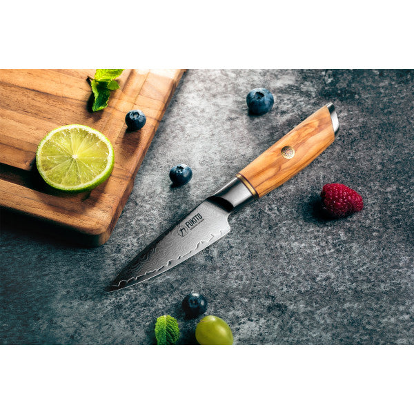 Couteau Fukito Olive Damas modèle Office 9cm Fukito - Mathon - 2