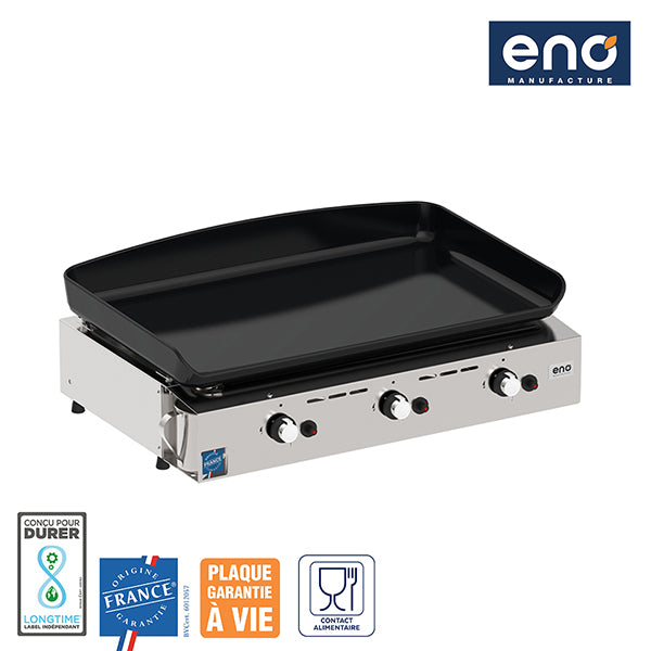 Plancha gaz 3 bruleurs Initial 65 Inox ENO - Mathon - 2