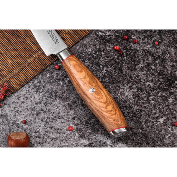 Couteau modèle office Wusaki Fujiko 9cm manche en olivier Wusaki - Mathon - 3