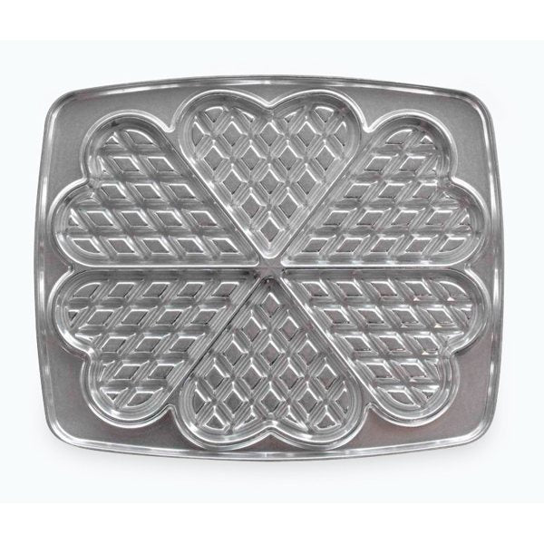 2 Plaques 6 gaufres cœurs fonte aluminium 23,8 cm 030521 Lagrange - Mathon