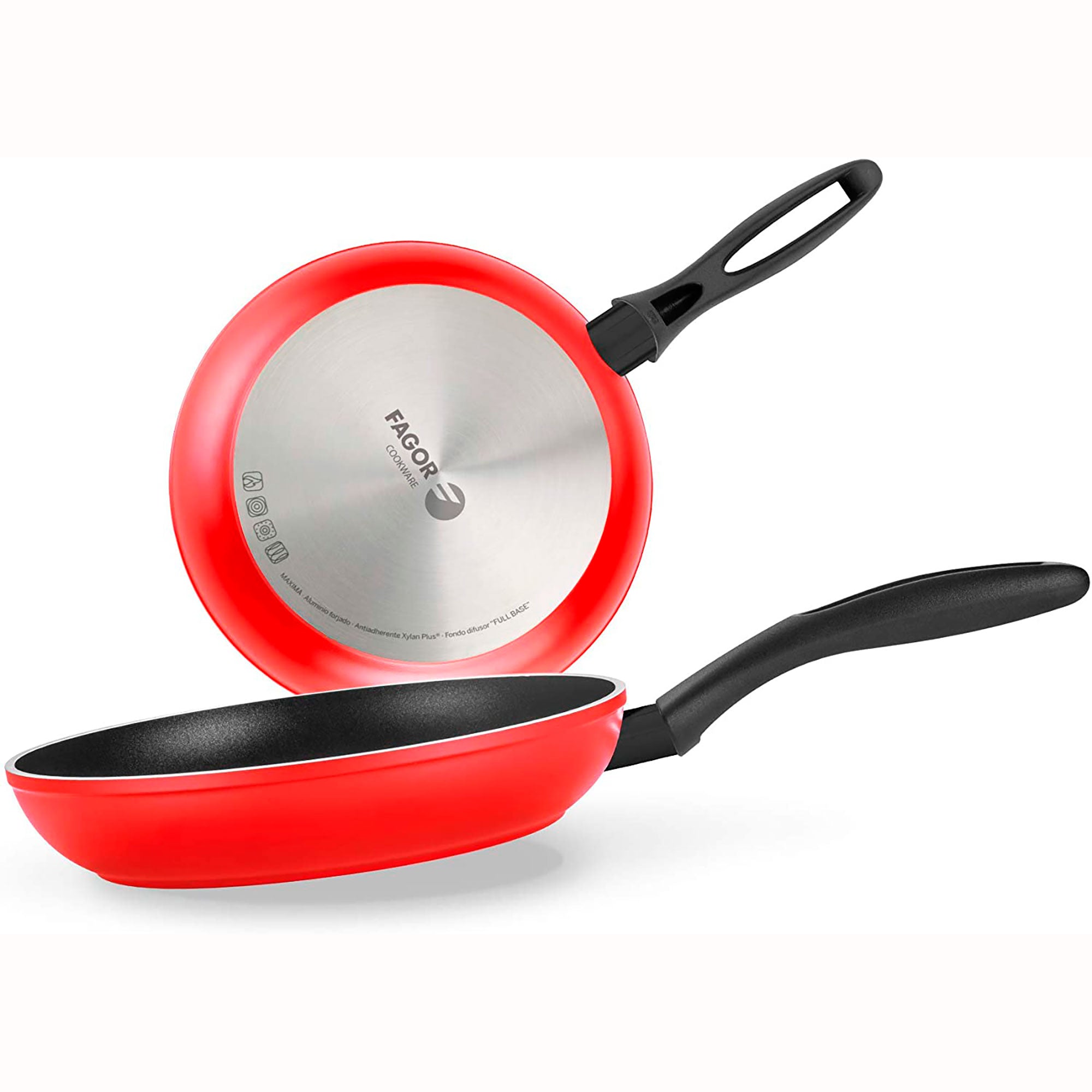 Batterie de Cuisine à Induction 8 Pièces Aluminium Forgé Antiadhésif sans PFOA  Rouge Maxima - Mathon - 4