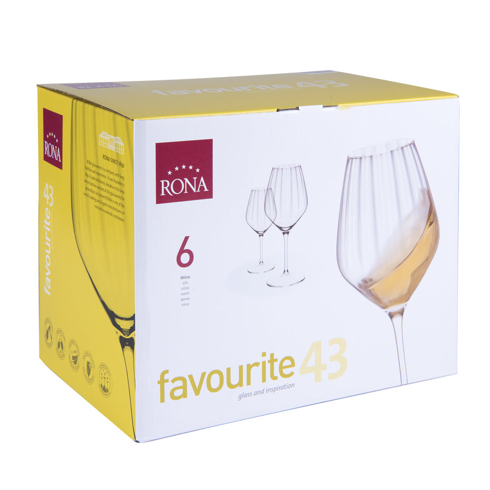 Verre à eau Favourite Optic 43 cl (lot de 6) Rona - Mathon - 3