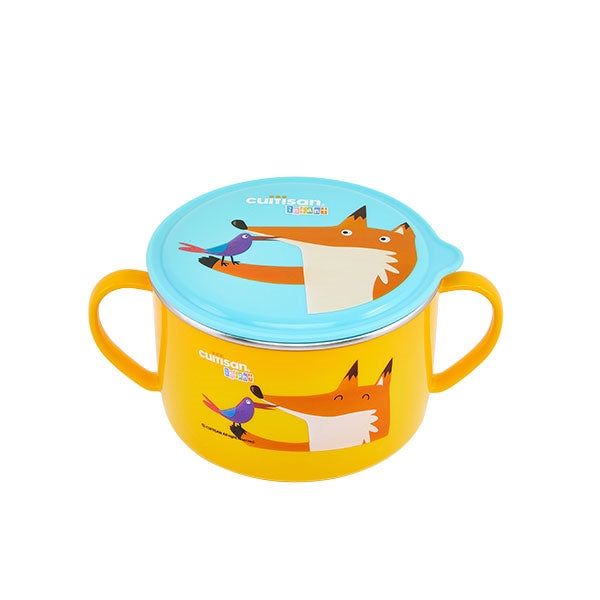 Bol en inox renard 650 ml jaune Cuitisan - Mathon - 1