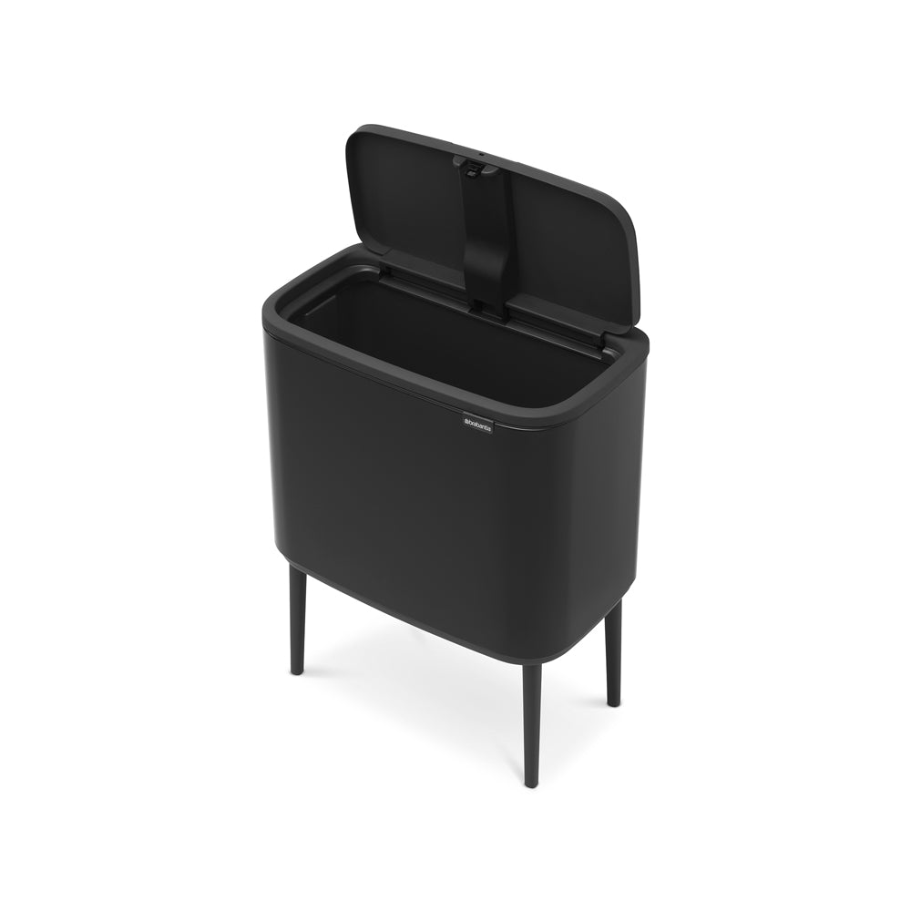 Touch Bin sur pied 36 l noir mat Code R Brabantia - Mathon