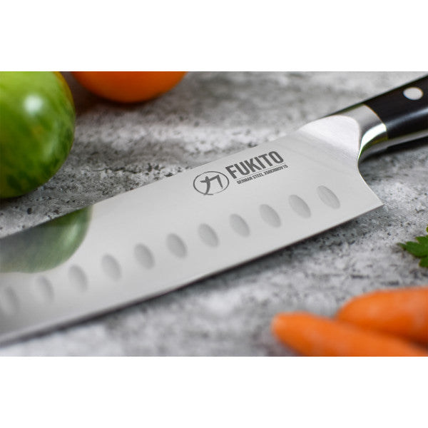 Couteau Fukito Ebene X50 modèle santoku 18cm Fukito - Mathon - 2