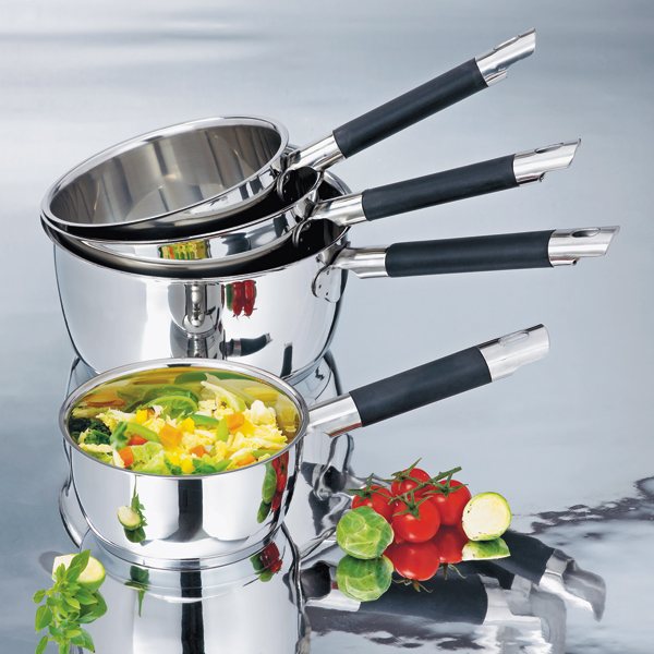 Set 4 casseroles inox Rapid Cook 14, 16, 18 et 20 cm Mathon - Mathon - 2