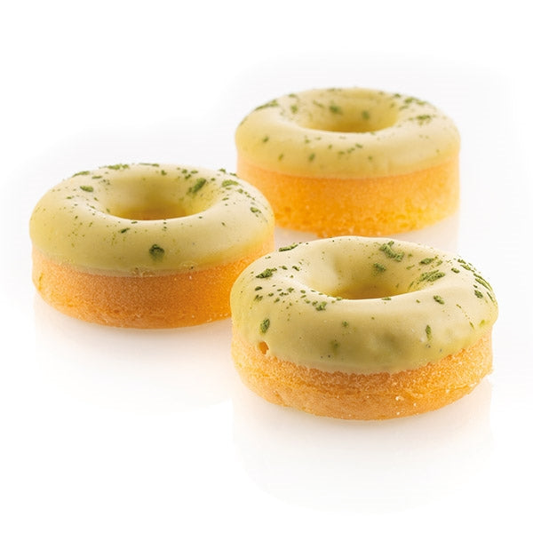 Moule Silicone Donuts Gourmands Ø 7,2 cm x H 2,7 cm (x6) Silikomart  Professional :achat, vente - Cuisine Addict