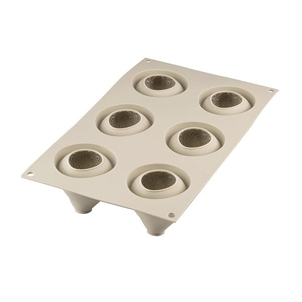 Moule silicone 3D 6 mini gâteaux fraise Silikomart - Mathon - 2