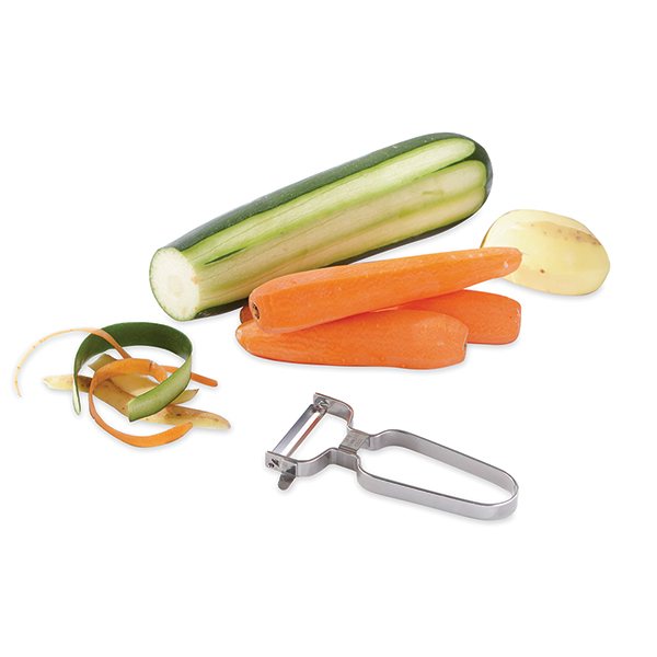 L'économe - épluchez facilement et en toute sécurité vos fruits et légumes  - couteau à éplucher pratique coloré et durable - azur LA CARAFE Pas Cher 