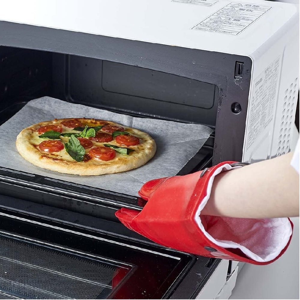 Gant de cuisine silicone et textile rouge Mastrad - Mathon - 3