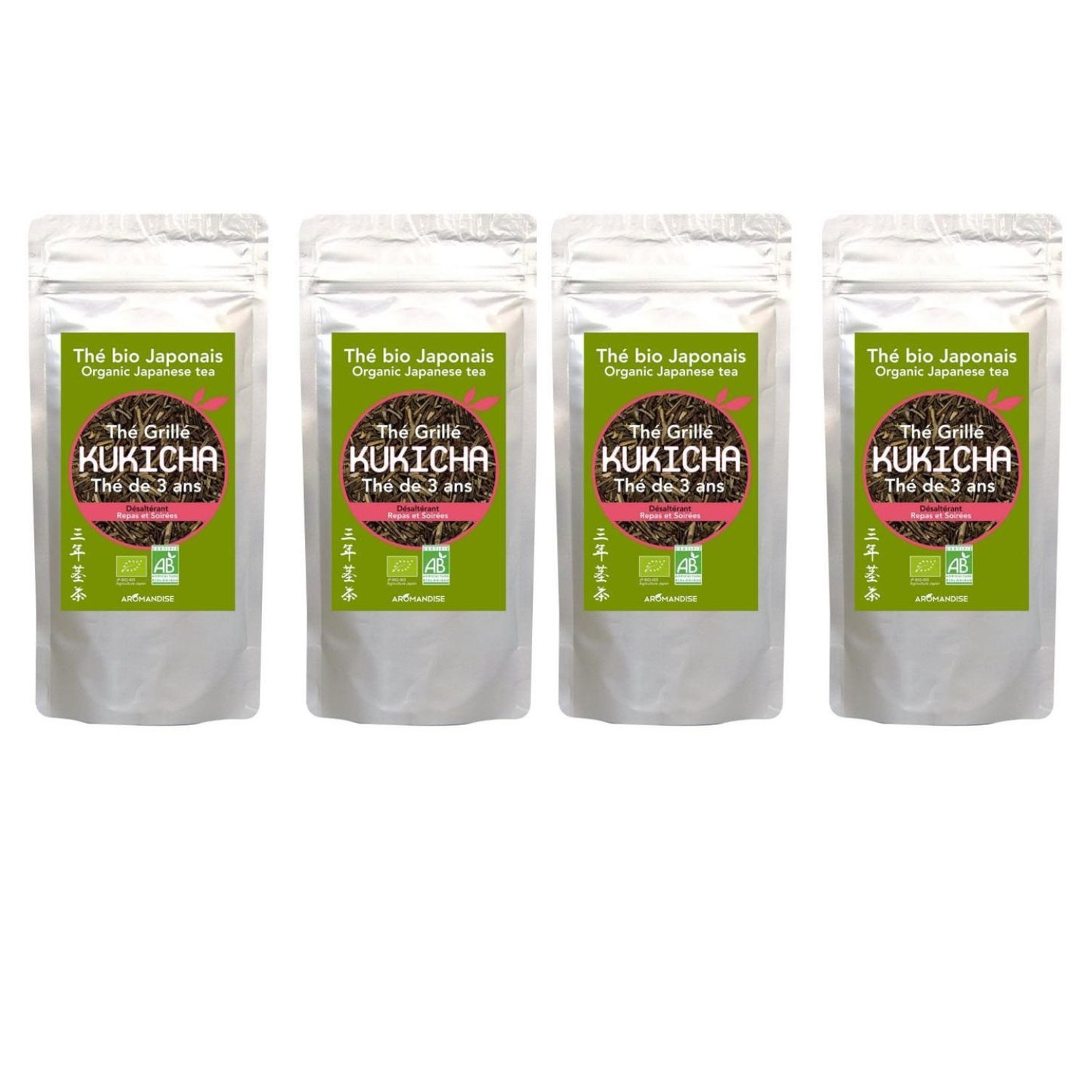 Thé biologique japonais Kukicha 320 g Aromandise - Mathon