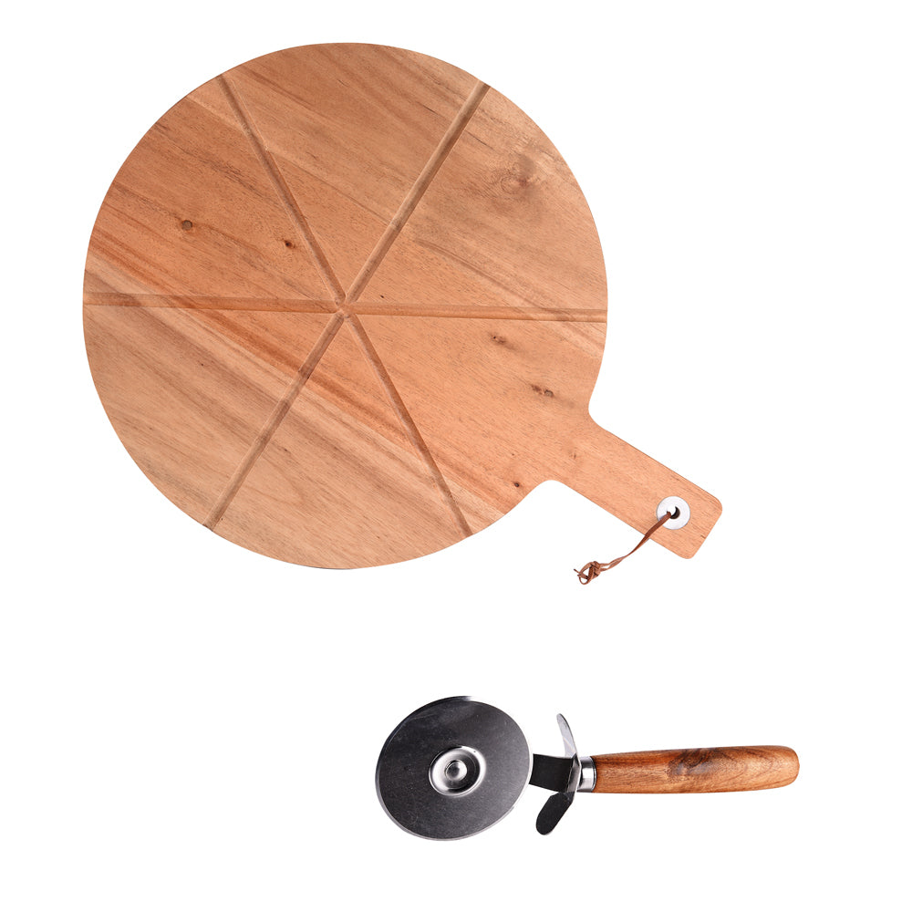 Coffret Pizza 2 pièces (plat + roulette) Table passion - Mathon - 1