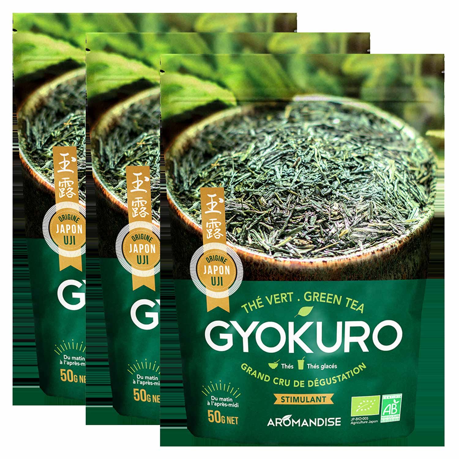 Thé vert bio Gyokuro 150 g Aromandise - Mathon