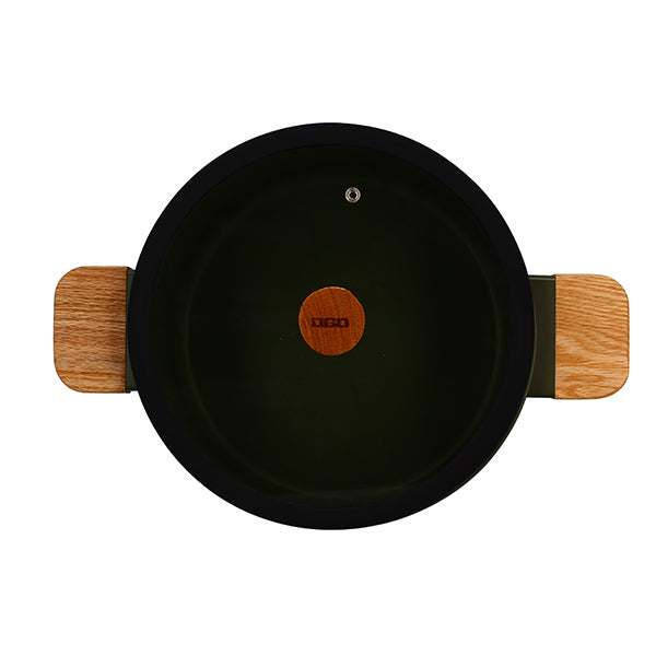 Faitout Ector induction aluminium revêtu 24 cm vert Ogo - Mathon - 3