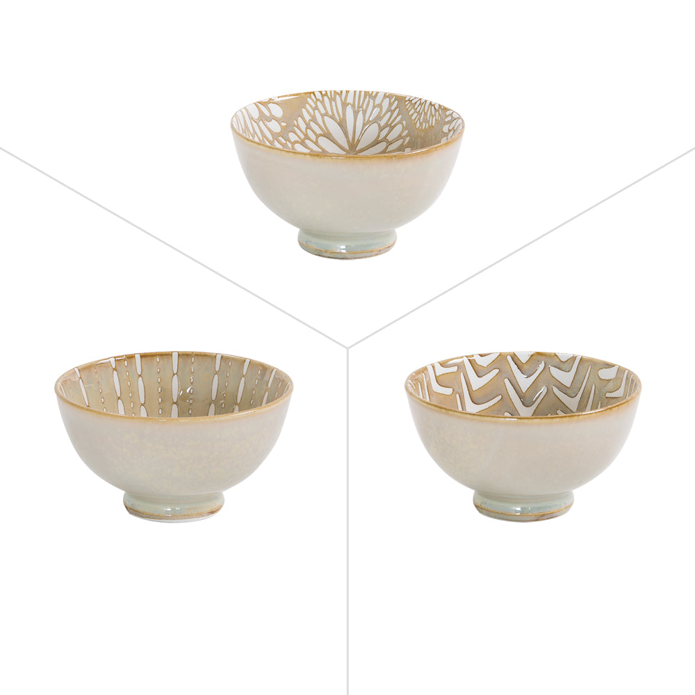 Coupelle penjab beige 9,5 cm (lot de 6) Table passion - Mathon