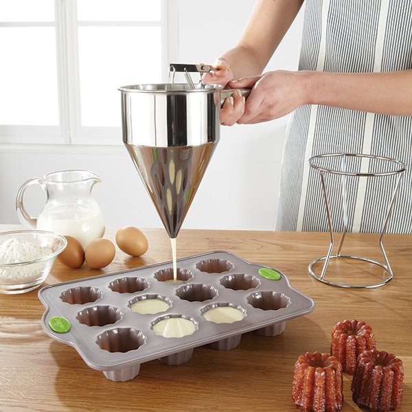 Entonnoir à piston en inox avec support Mathon - Mathon - 1