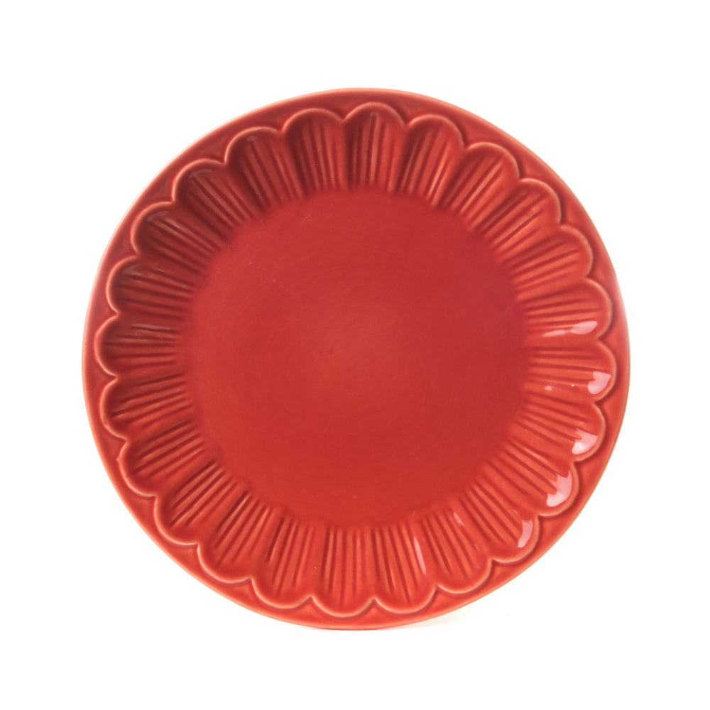 Assiette à dessert pétale corail (lot de 6) Amadeus - Mathon - 1