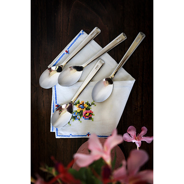 Coffret de 4 petites cuillères Perpétue inox Opinel - Mathon - 5