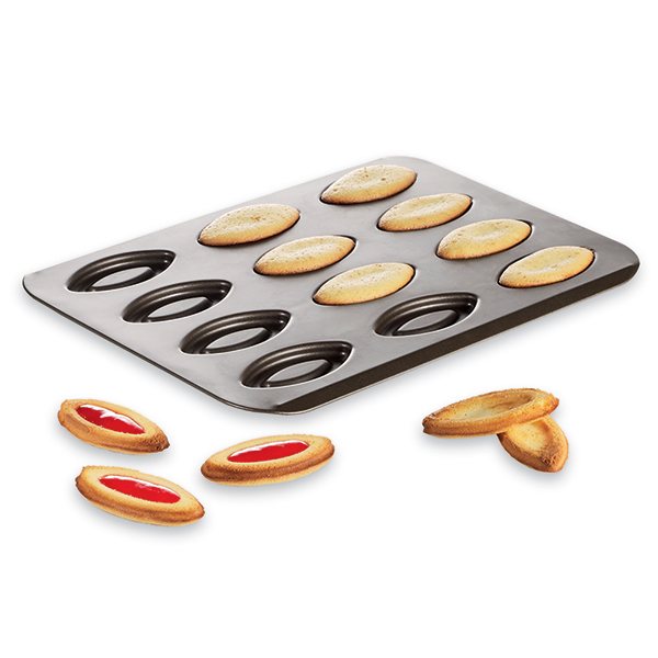 Plaque 12 barquettes revêtement anti-adhésif Gobel - Mathon - 1