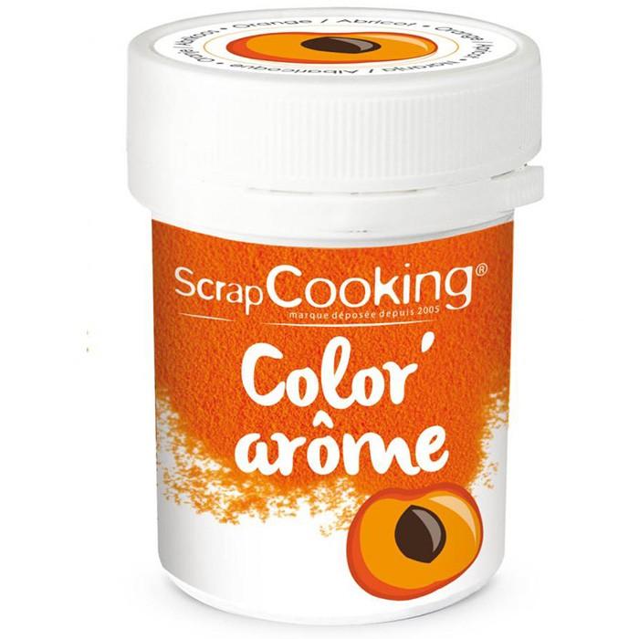 Colorant alimentaire orange - arôme abricot 10 g Scrapcooking - Mathon