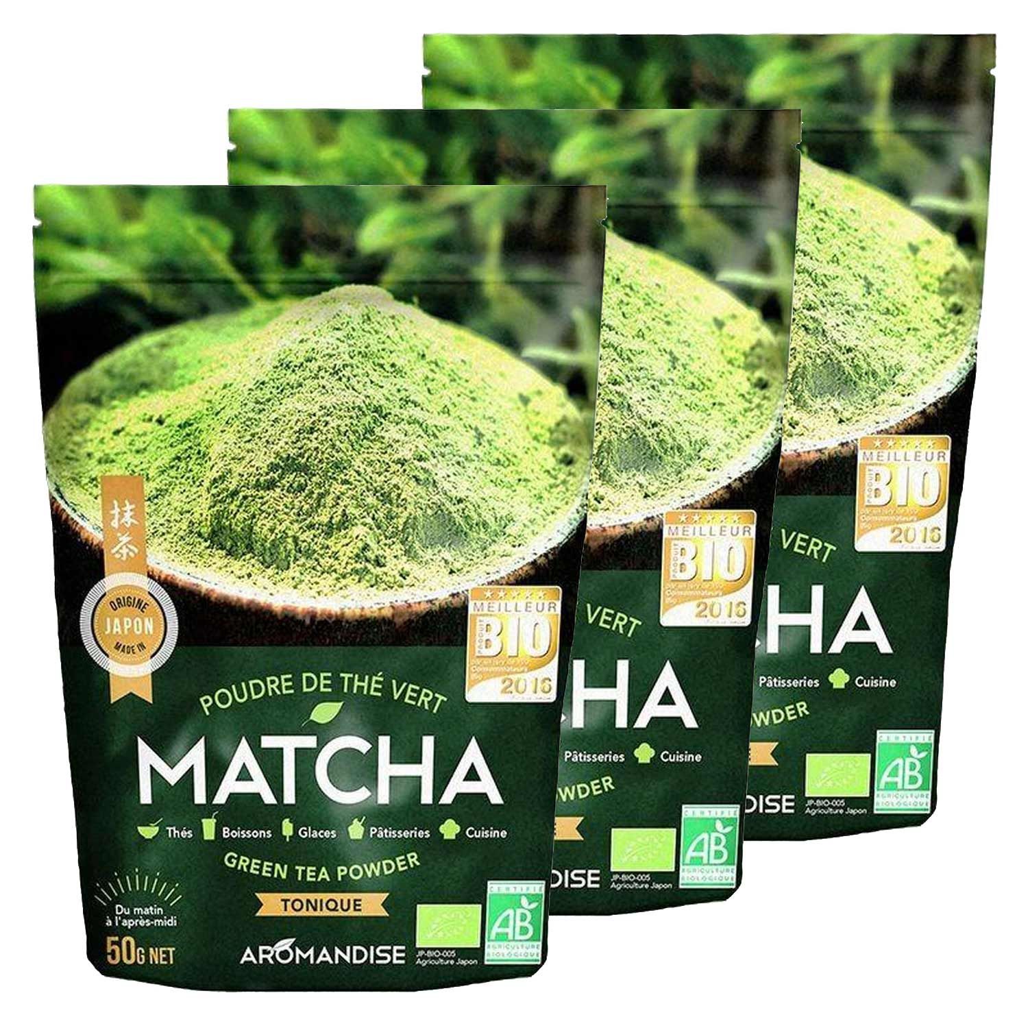 Thé vert bio Matcha en poudre 150 g Aromandise - Mathon
