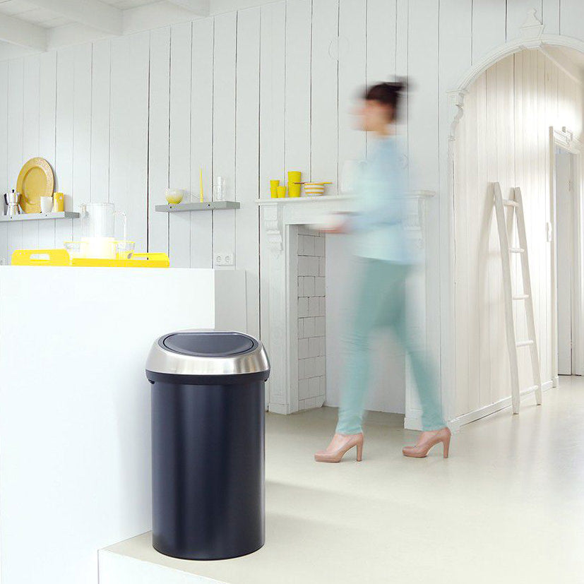 Poubelle Touch Bin 60 l noir mat Code H Brabantia - Mathon - 2
