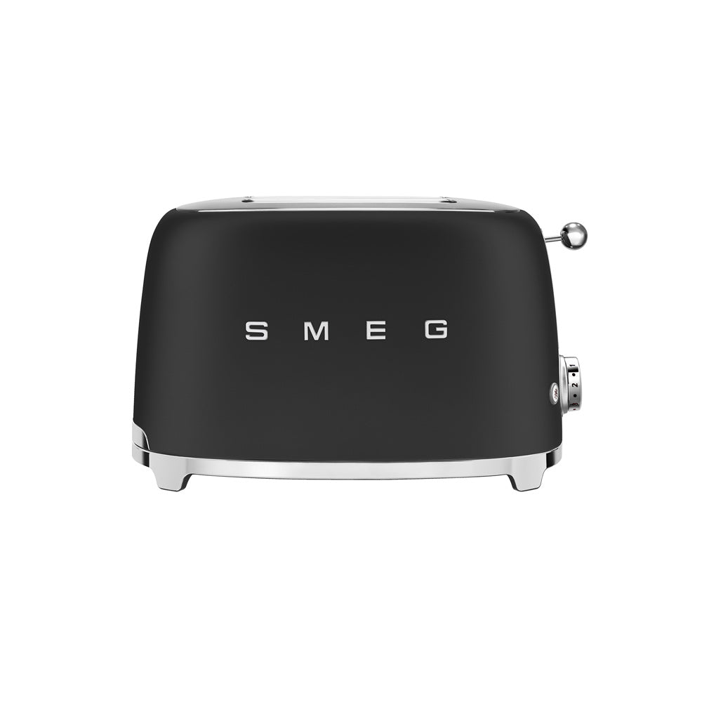 Toaster 2 tranches années 50 noir mat Smeg - Mathon