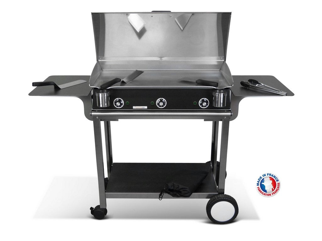 Pack plancha électrique  Lux 830 Carbon - Chariot Rivoli Planchaelec - Mathon - 1