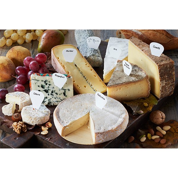 Boite de 16 étiquettes marque-fromages - Mathon - 1