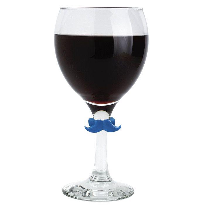 6 marque-verre en silicone - Moustache Chevalier diffusion - Mathon