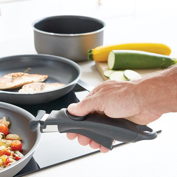 Set 2 poêles et 2 casseroles anti-adhésives Délice et manche amovible Mathon - Mathon - 3