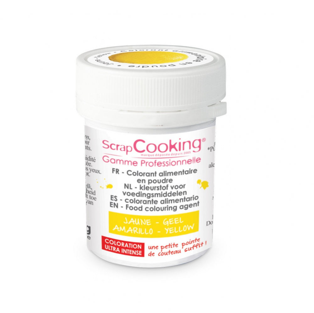 Colorant alimentaire en poudre jaune Scrapcooking - Mathon