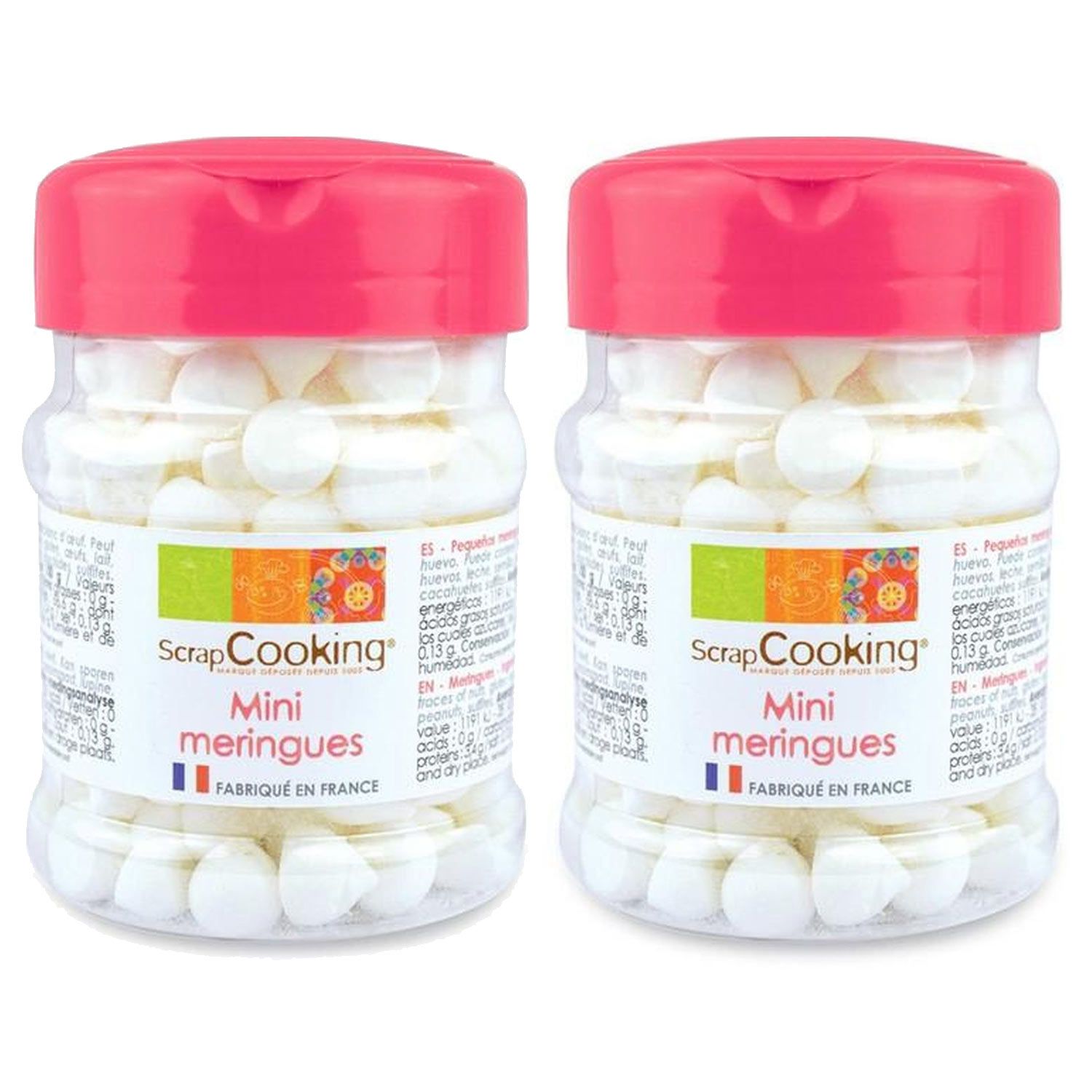 Mini meringues blanches 70 g Scrapcooking - Mathon