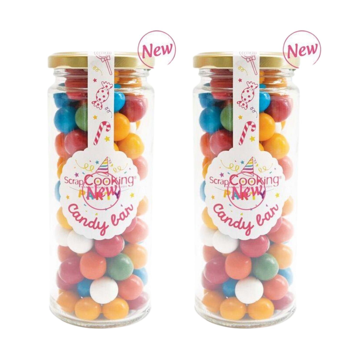 2 pots de bonbons bubble gums x 300 g Scrapcooking - Mathon