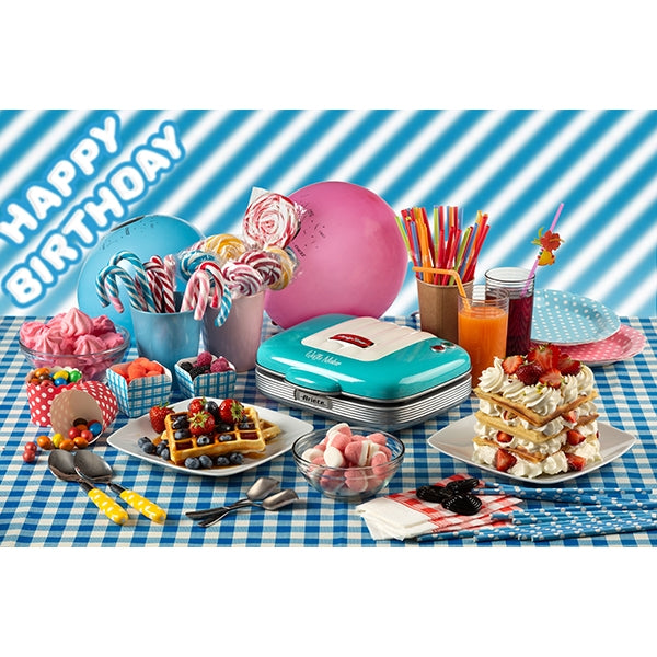 Gaufrier 700 W 1973 bleu Ariete - Mathon - 3