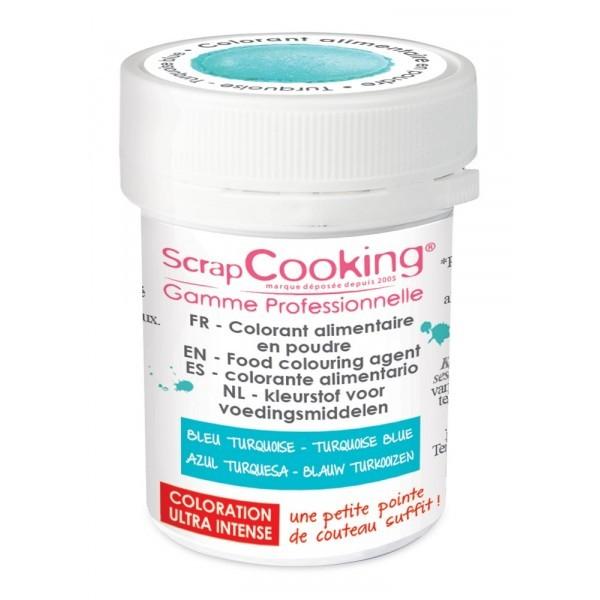 Colorant alimentaire en poudre turquoise 5 g Scrapcooking - Mathon