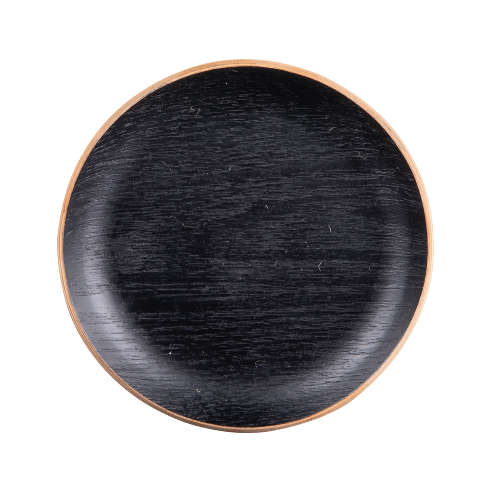 Set de 6 dessous de verre bois noir 12 cm Table passion - Mathon - 1