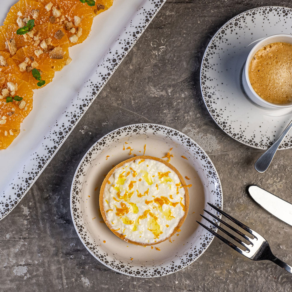 Tasses et sa sous-tasse Boréalis gris 12 cl (lot de 6) Table passion - Mathon - 3