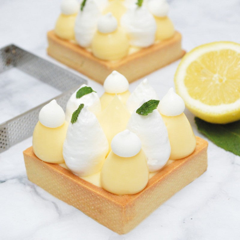 4 cercles à tarte individuels perforés Scrapcooking - Mathon - 4