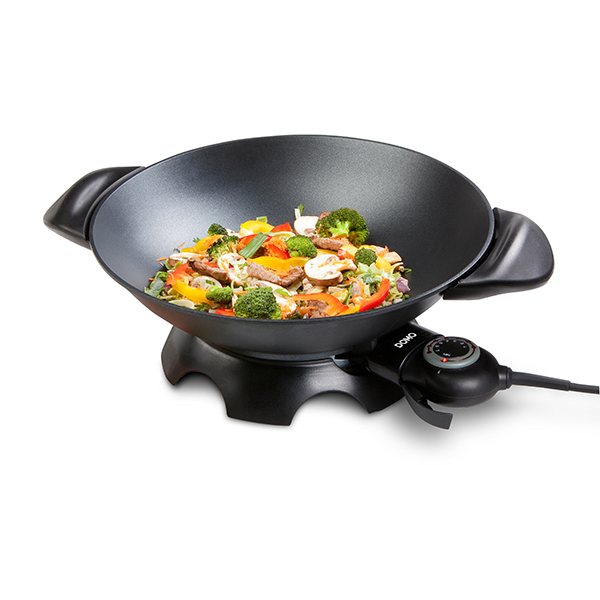 Wok électrique en aluminium 5 L DO8708W Domo - Mathon - 1