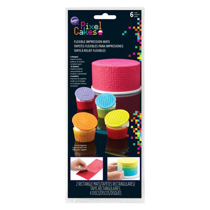 Plaque de texture pour pâtisserie Wilton - Pixels CakeSupplies - Mathon