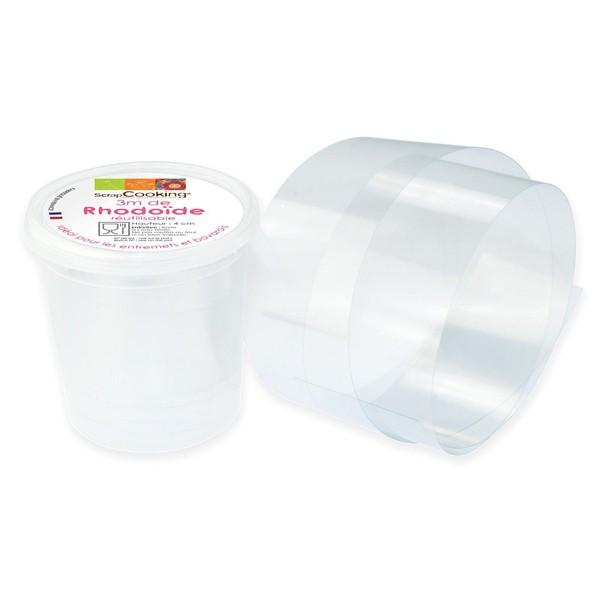 Ruban rhodoïde pour entremets 3 m x 4 cm Scrapcooking - Mathon