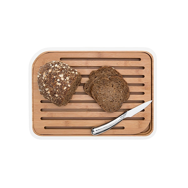 Planche à pain en bambou blanc 35 cm Pebbly - Mathon - 1