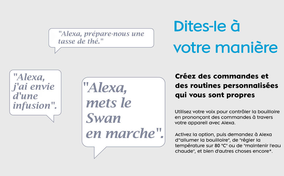 Alexa Bouilloire Électrique Intelligente WIFI 1,5L, Sans Fil, Écran Tactile LED 1800 Noir SK14650BLKNEU - Mathon - 10