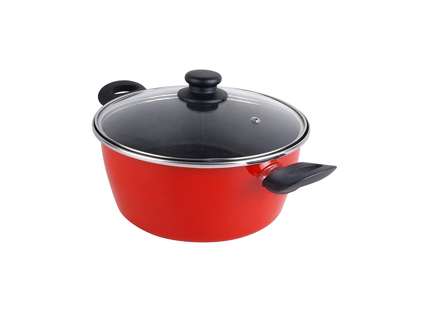 Batterie de cuisine 5 pièces, induction, antiadhésive sans PFOA  Rouge GRANA - Mathon - 6