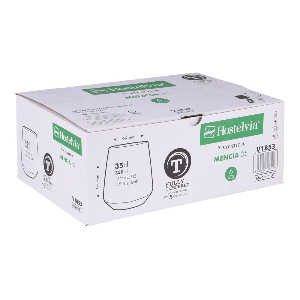 Boîte de 6 gobelets trempés  Mencia 35 cl Vicrila - Mathon - 2