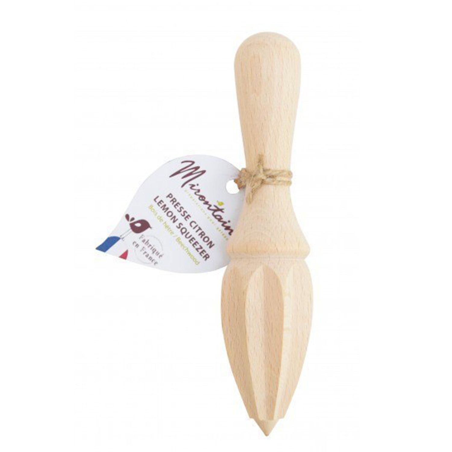 Presse citron à manche en bois de hêtre - 15,5 x 4 cm Scrapcooking - Mathon