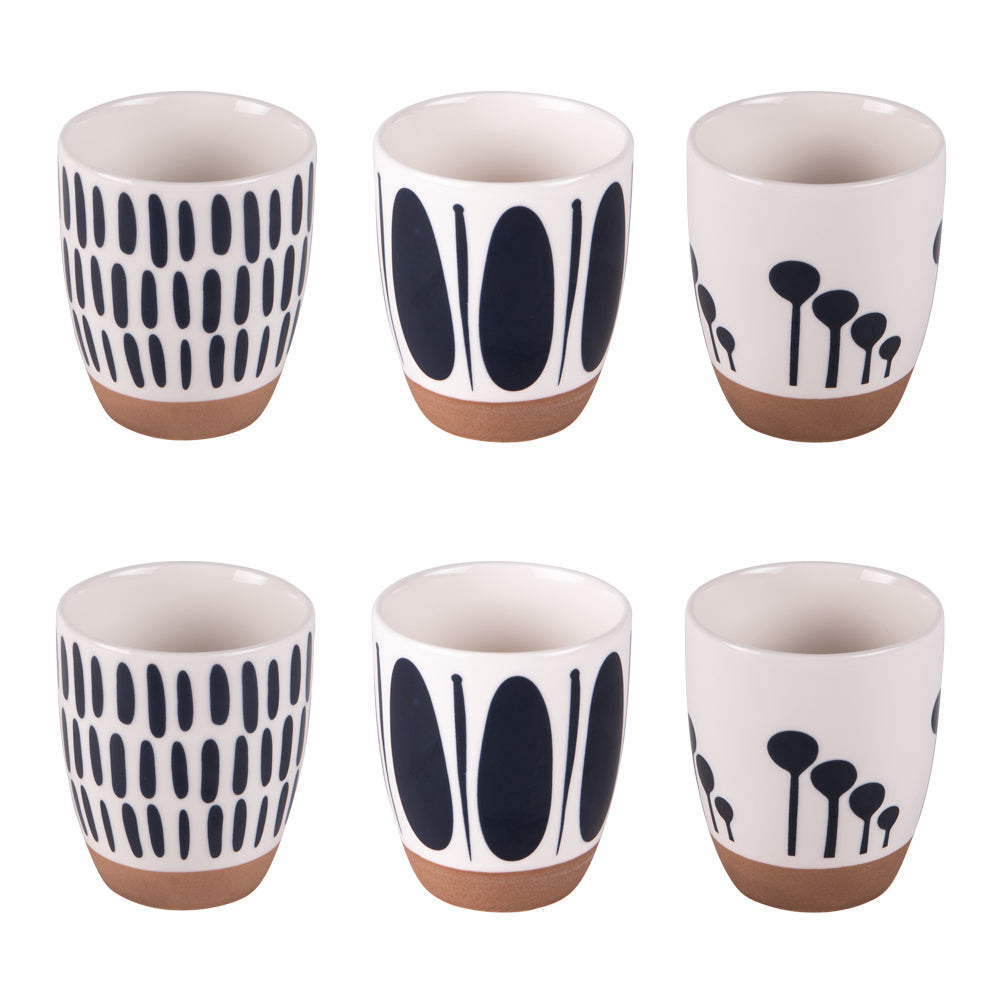 Coffret de 6 gobelets Mikonos 10 cl Table passion - Mathon