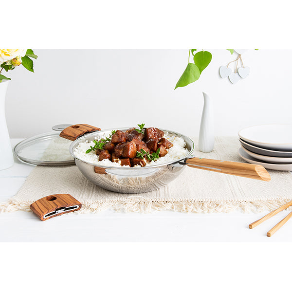 Poignée amovible Casteline en bois de hêtre Cristel - Mathon - 3